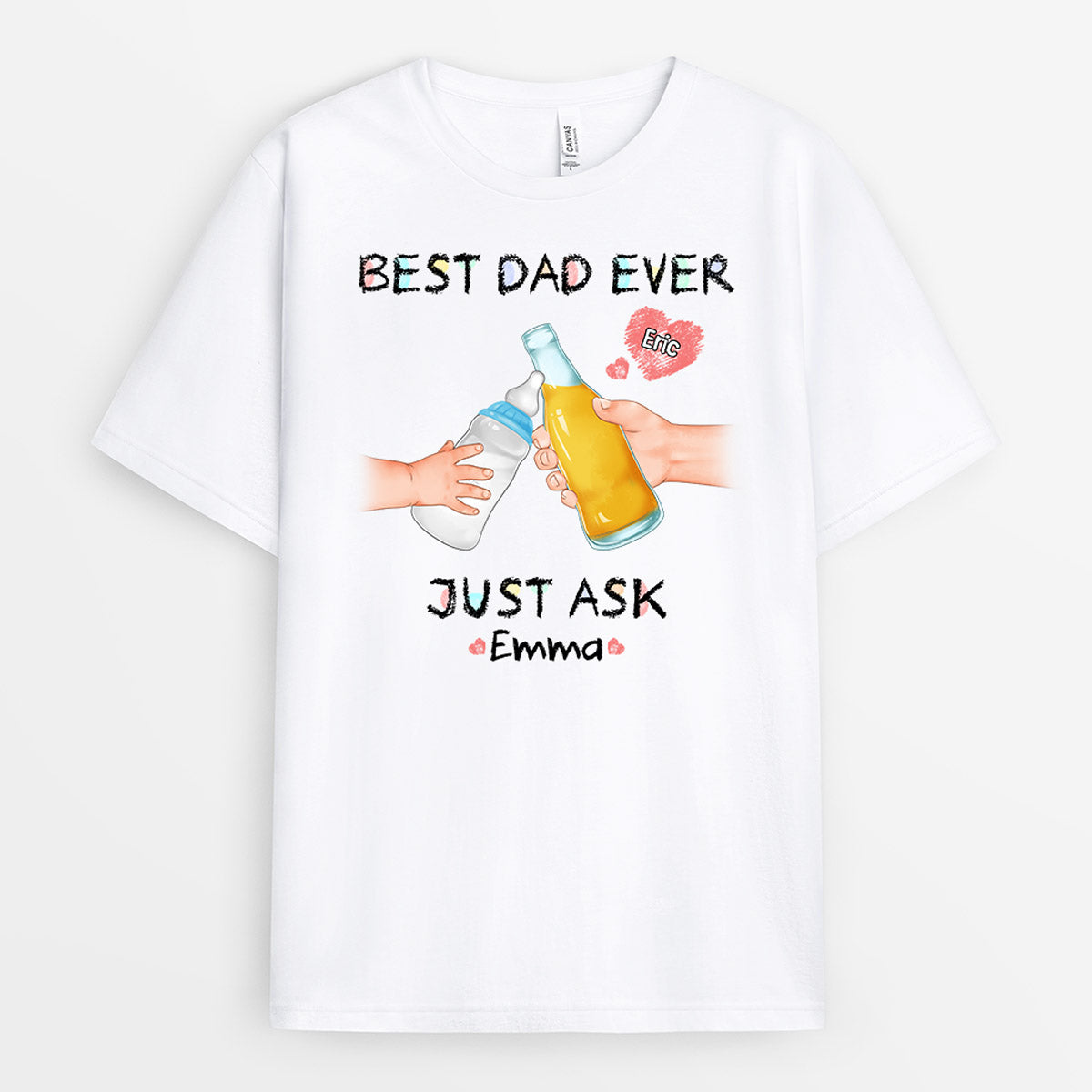 Best Dad Ever Just Ask... - Personalised Gifts | T-shirts for Grandad/Dad