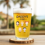 1017IUS2 customized beer glass_ dad gift with kids names 1017IT8B