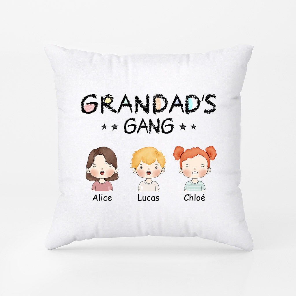 Grandad's Gang/Daddy's Gang - Personalised Gifts | Pillows for Grandad/Dad