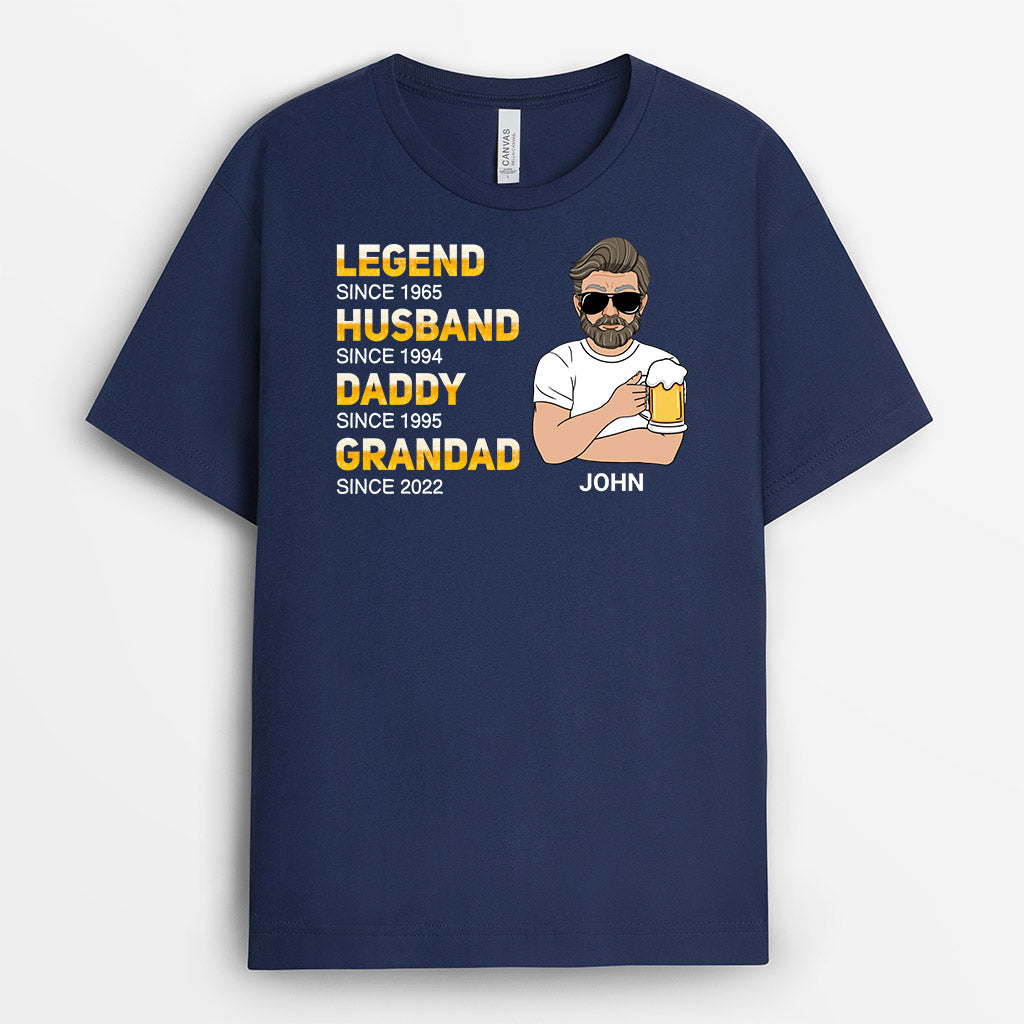 Legend With Husband Daddy Perrsonalised Gifts T shirts For Him legend-with-husband-daddy-perrsonalised-gifts-t-shirts-for-him