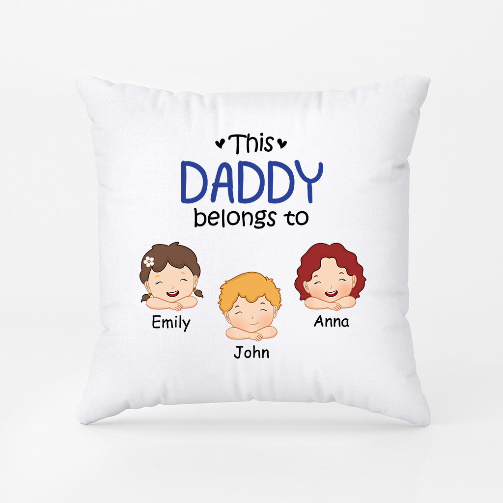 This Grandad/Daddy Belongs To - Personalised Gifts | Pillows for Grandad/Daddy