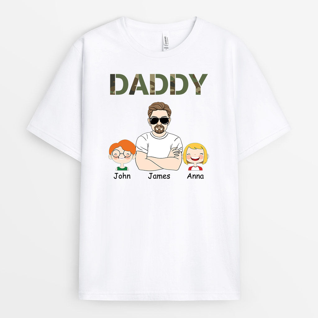 Grandad/Daddy Camouflage - Personalised Gifts | T-shirts for Grandad/Dad