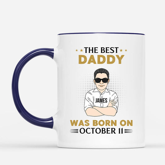 1041MUK2 Personalised Mugs Gifts Birth Year Grandad Dad