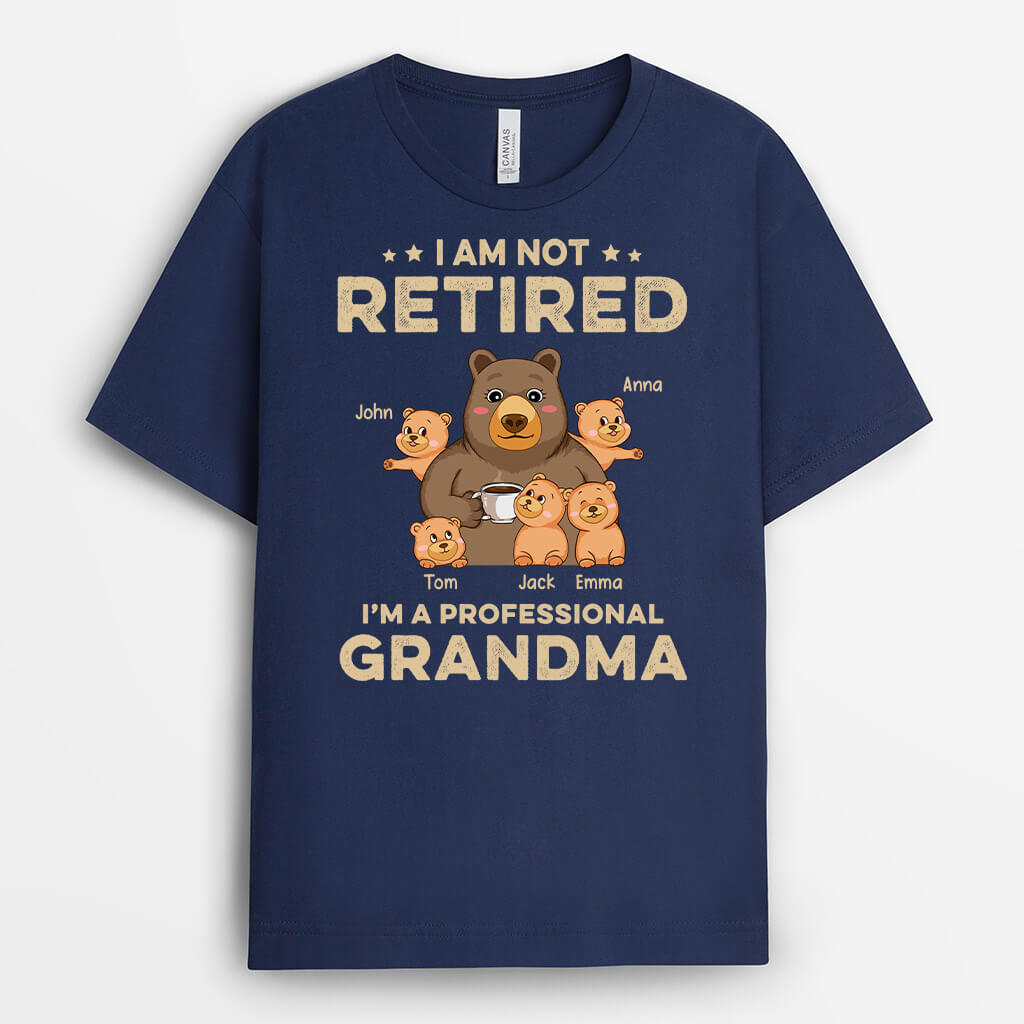 1044AUK1 personalised im a professional grandma t shirt