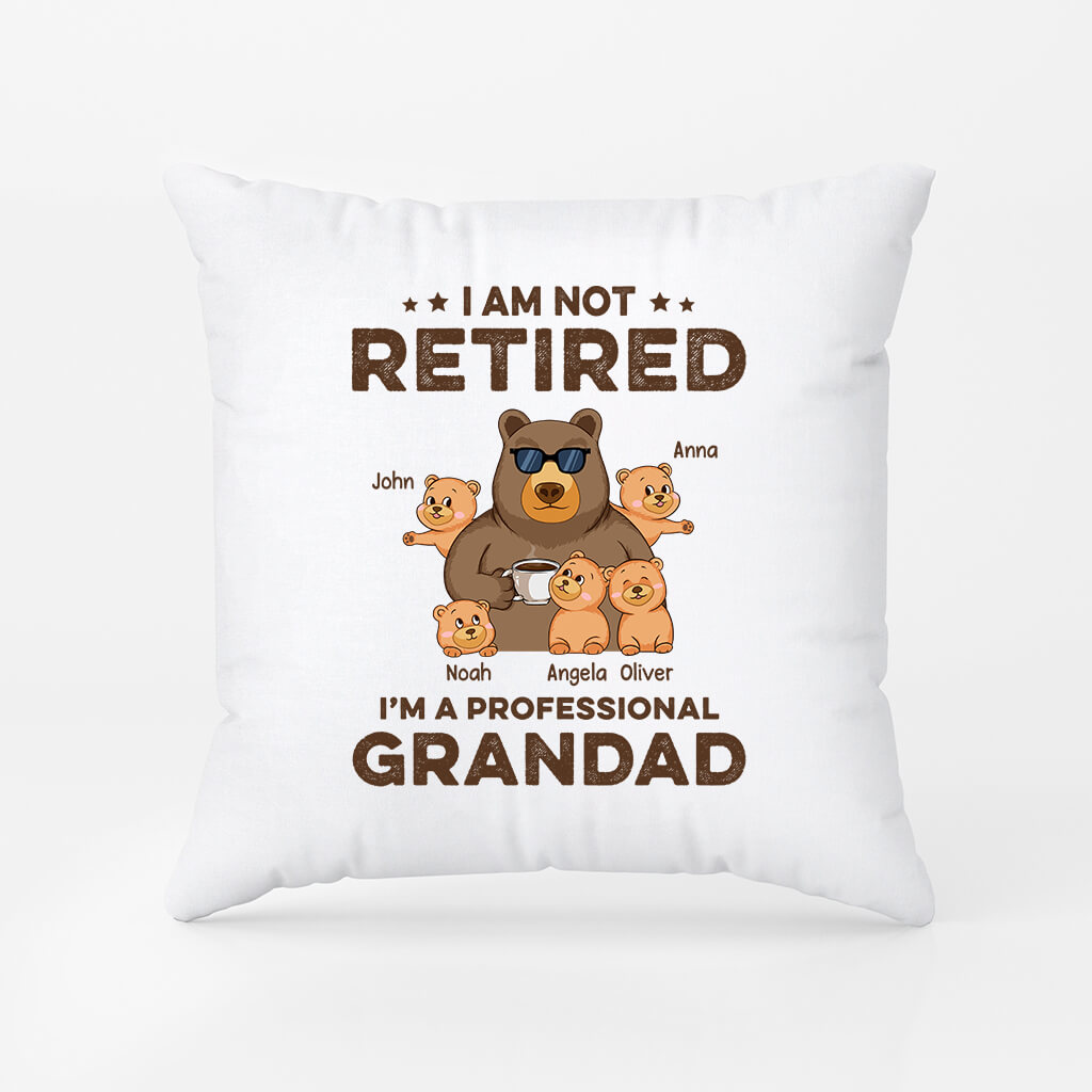 Personalised I'm A Professional Grandad Pillow