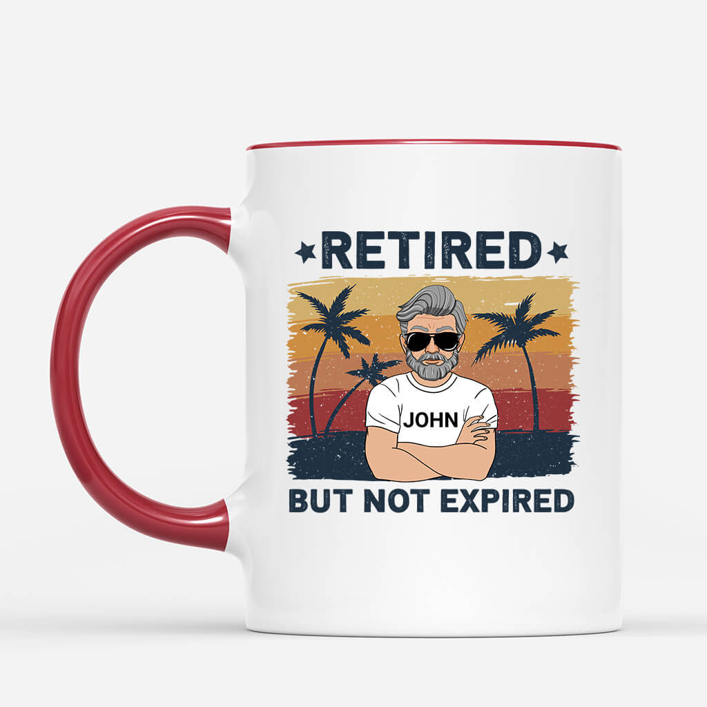 Retired But Not Expired Mugs - Personalised Gift | Mugs for Him