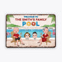 1078EUK2 Personalised Metal Signs Gifts Pool Family
