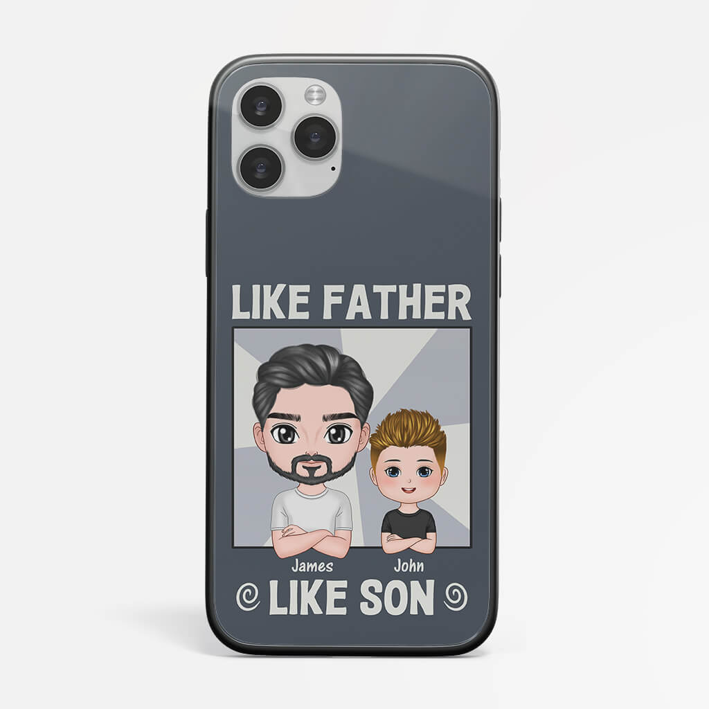 Personalised Like Son Like Father Iphone 14 Phone Case