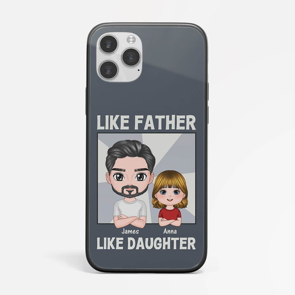 Personalised Like Son Like Father Iphone 14 Phone Case