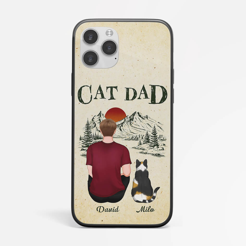 Personalised Best Cat Dad Phone Case