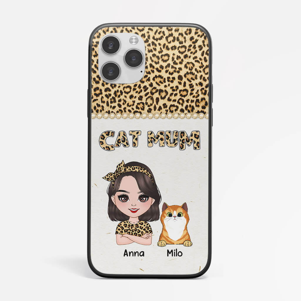 Personalised Best Cat Mum Iphone 13 Phone Case