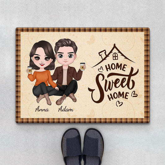 1212DUK1 Personalised Door Mats Gifts Home Fall Couples