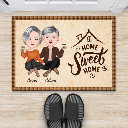 1212DUK2 Personalised Door Mats Gifts Home Fall Couples