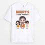 1219AUK1 Personalised T Shirts Gifts Little Buddies Dad