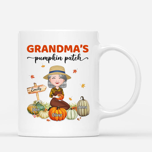 1224MUK1 PersonalisedGrandmaMummy_sLittlePumpkinsMug