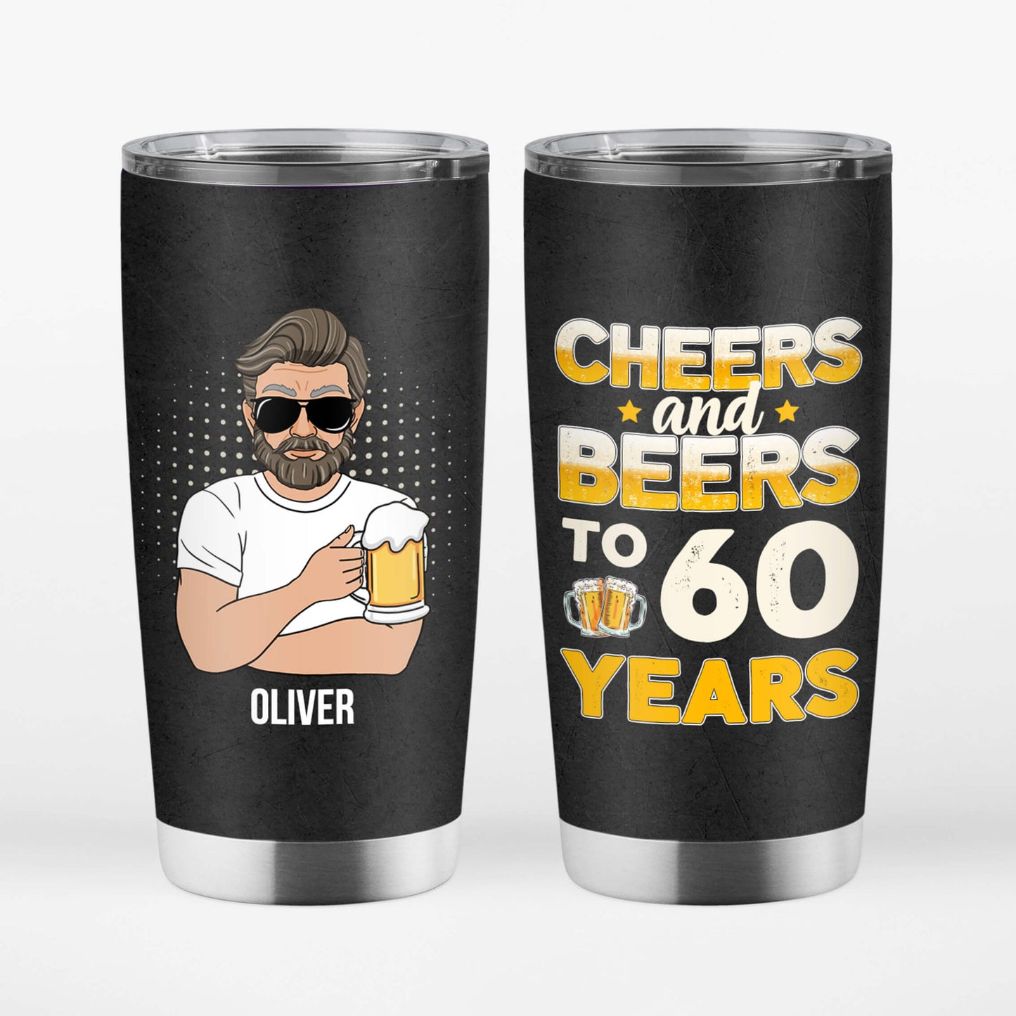 Personalised Cheers And Beers Tumbler