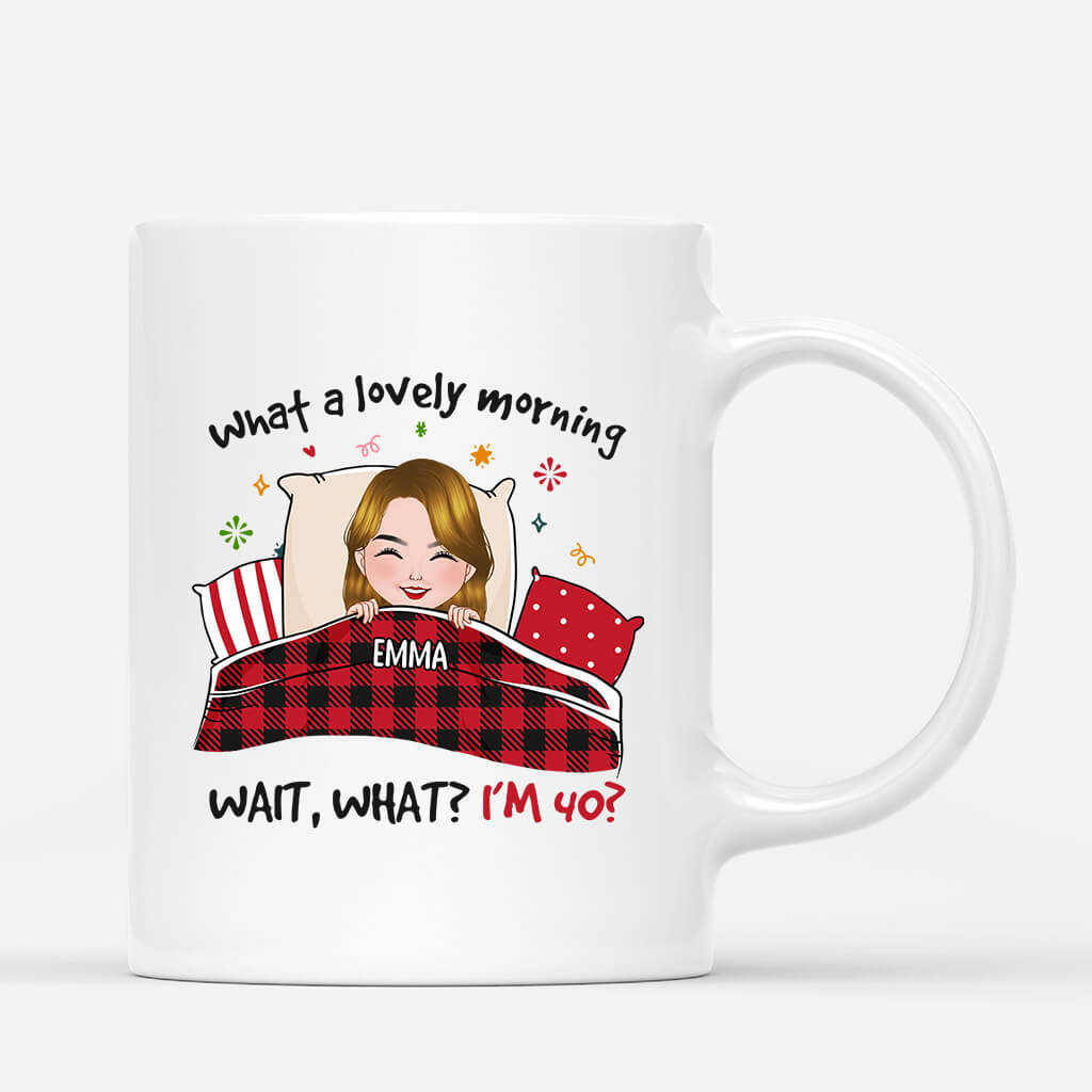 Personalised What A Lovely Morning 40th Birthday Mug