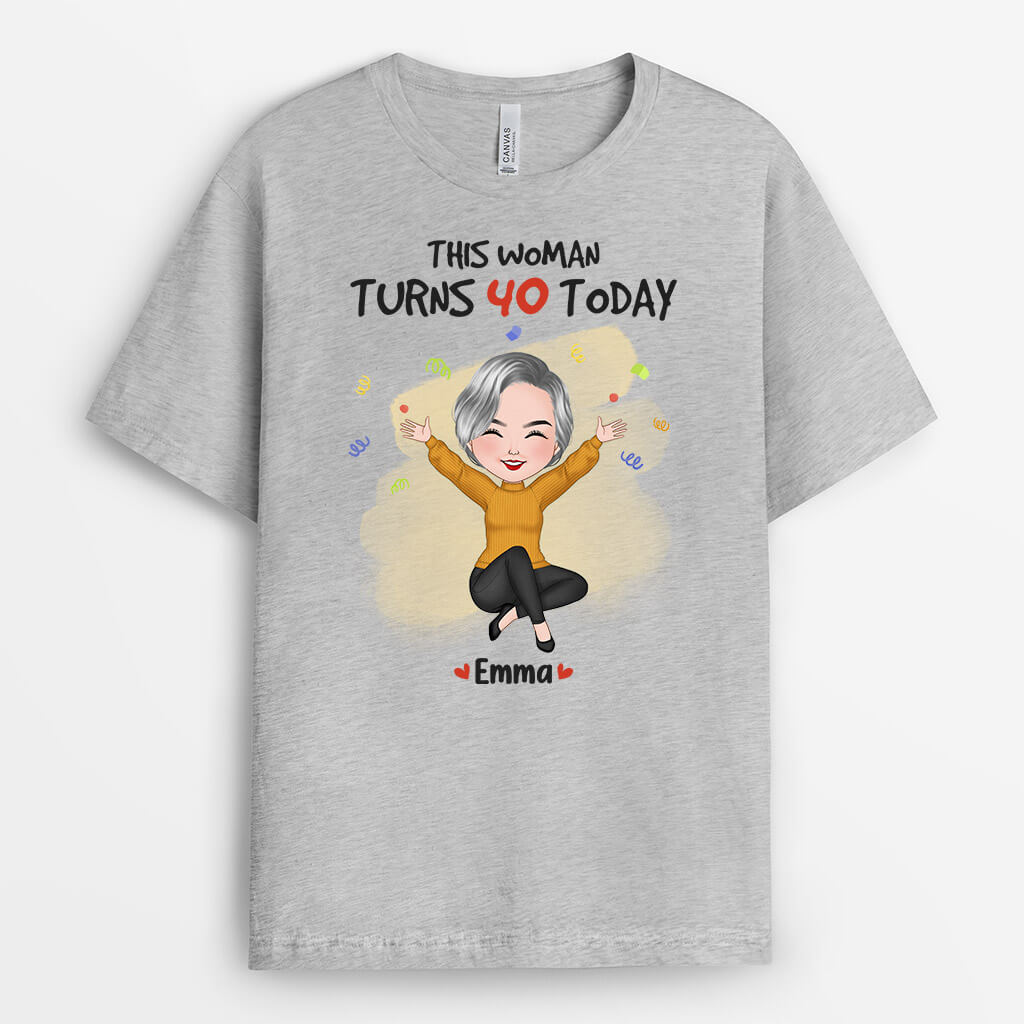 Personalised Woman Turn 50 Today T-Shirt