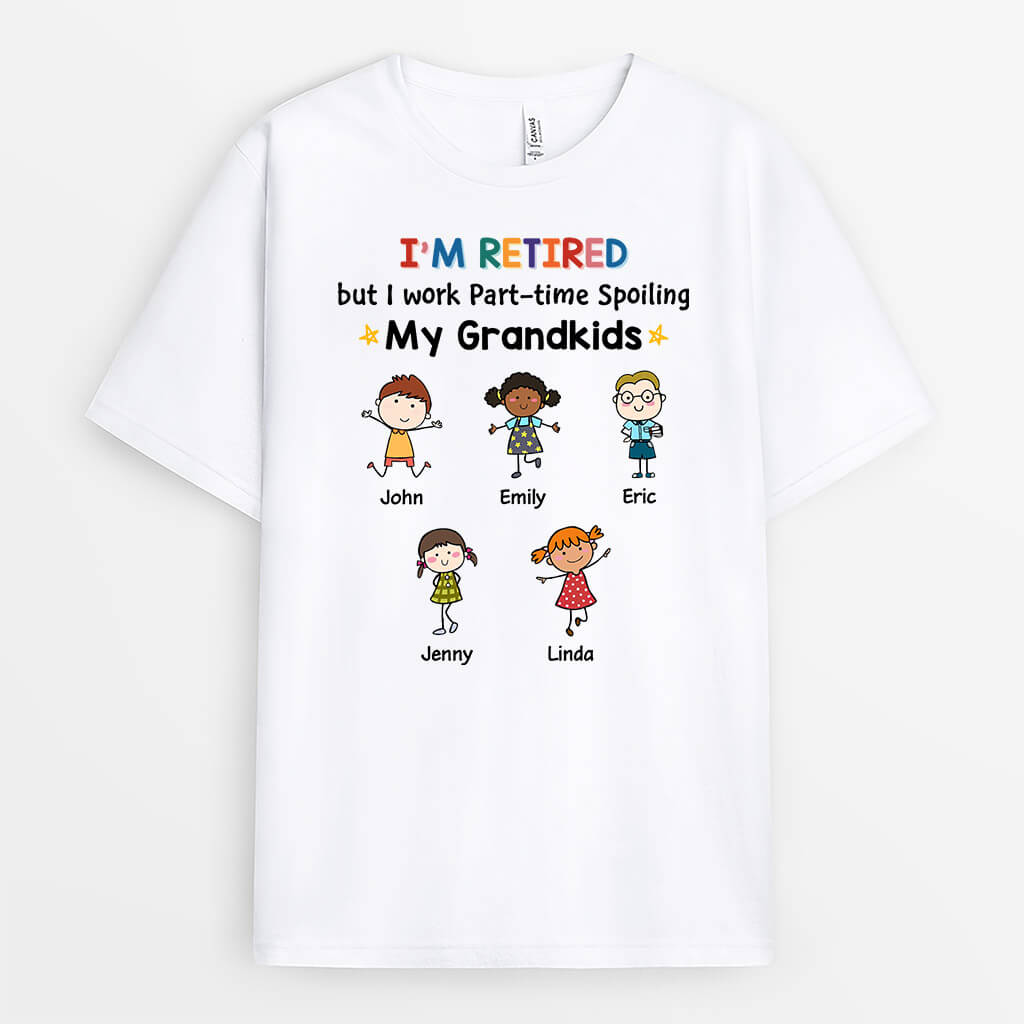 1257AUK1 personalised im retired t shirt