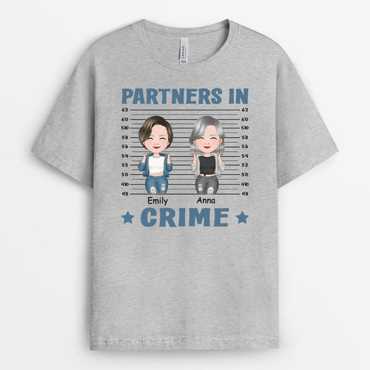 1260AUK2 personalised partners in crime hoodie