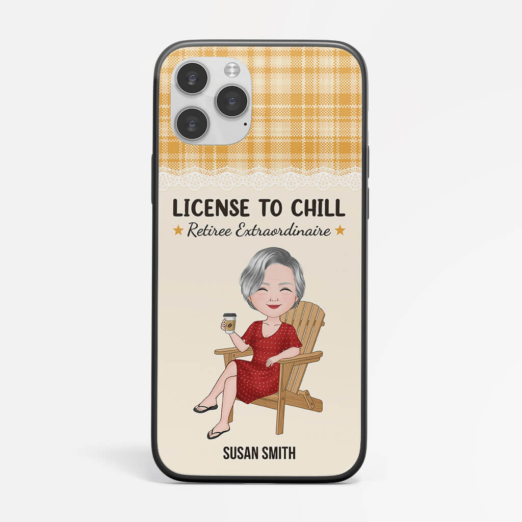 Personalised This License To Chill Phone Case