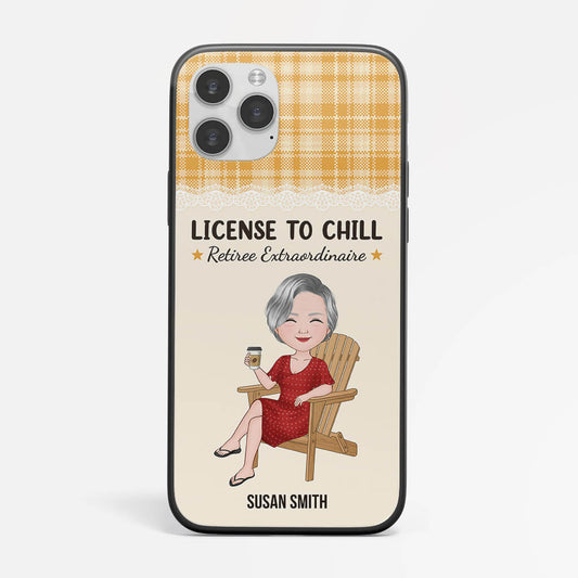 1268FUK1 personalised license to chill iphone x phone case