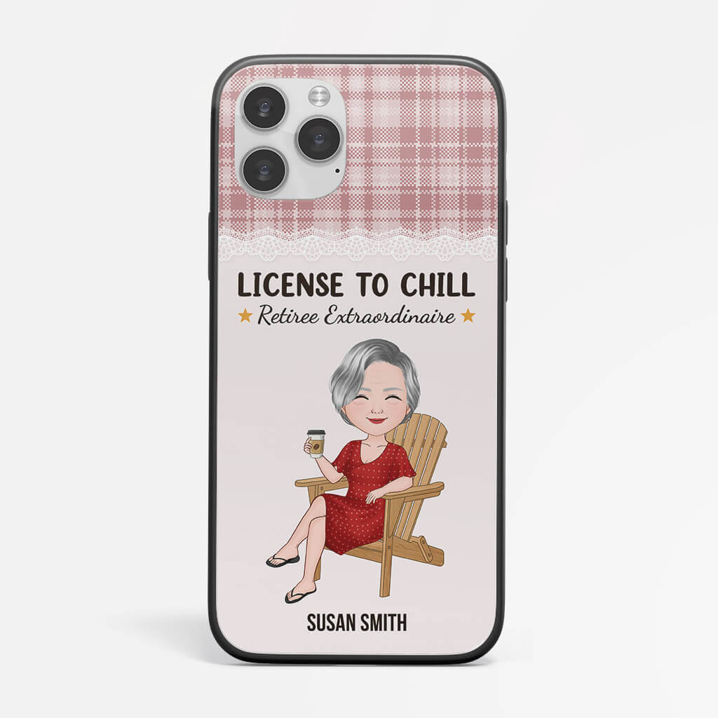 1268FUK2 personalised license to chill iphone 14 phone case