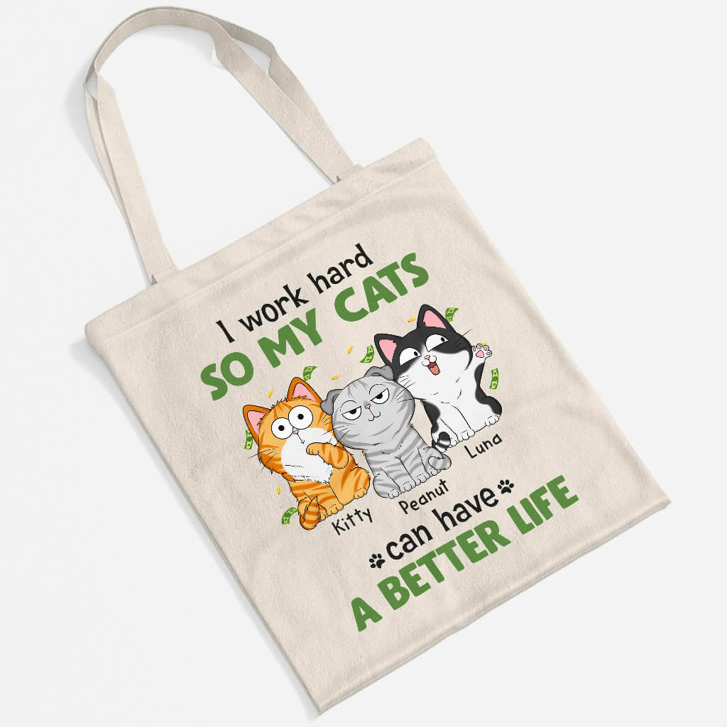 Personalised My Cats Can Have A Better Life Tote Bag