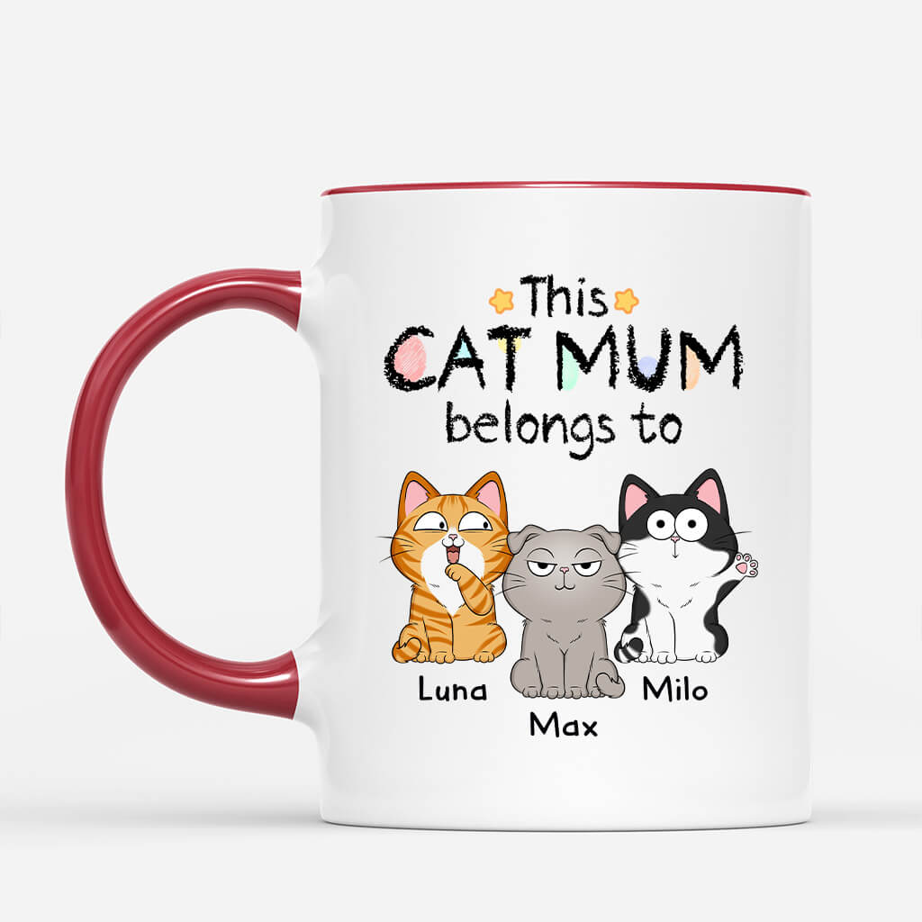 Personalised This Cat Dad/Mum Belongs To Mug