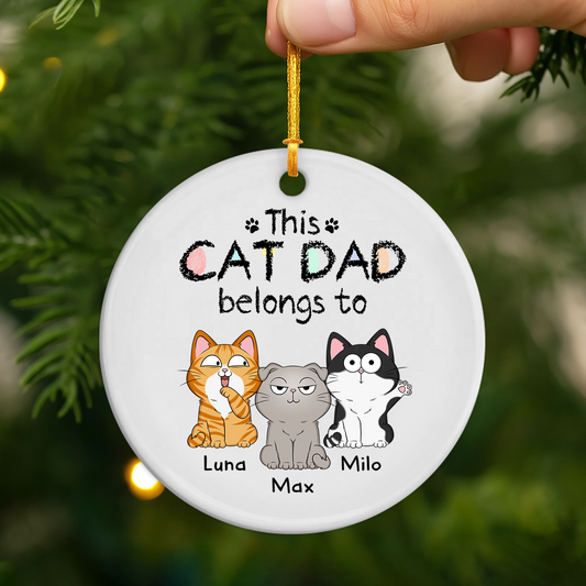 1295OUK2 custom ceramic cat ornaments_ christmas gifts for cat lovers 1295O