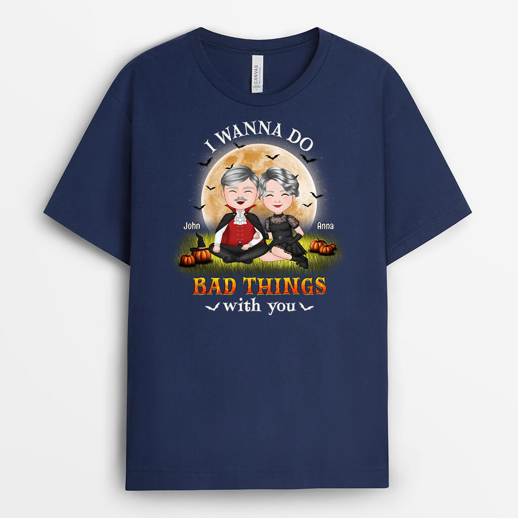 Personalised Wanna Do Bad Things With You T-Shirt