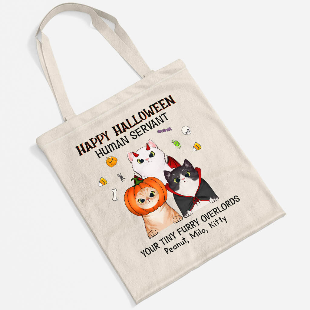 Personalised Halloween Human Servant Tote Bag