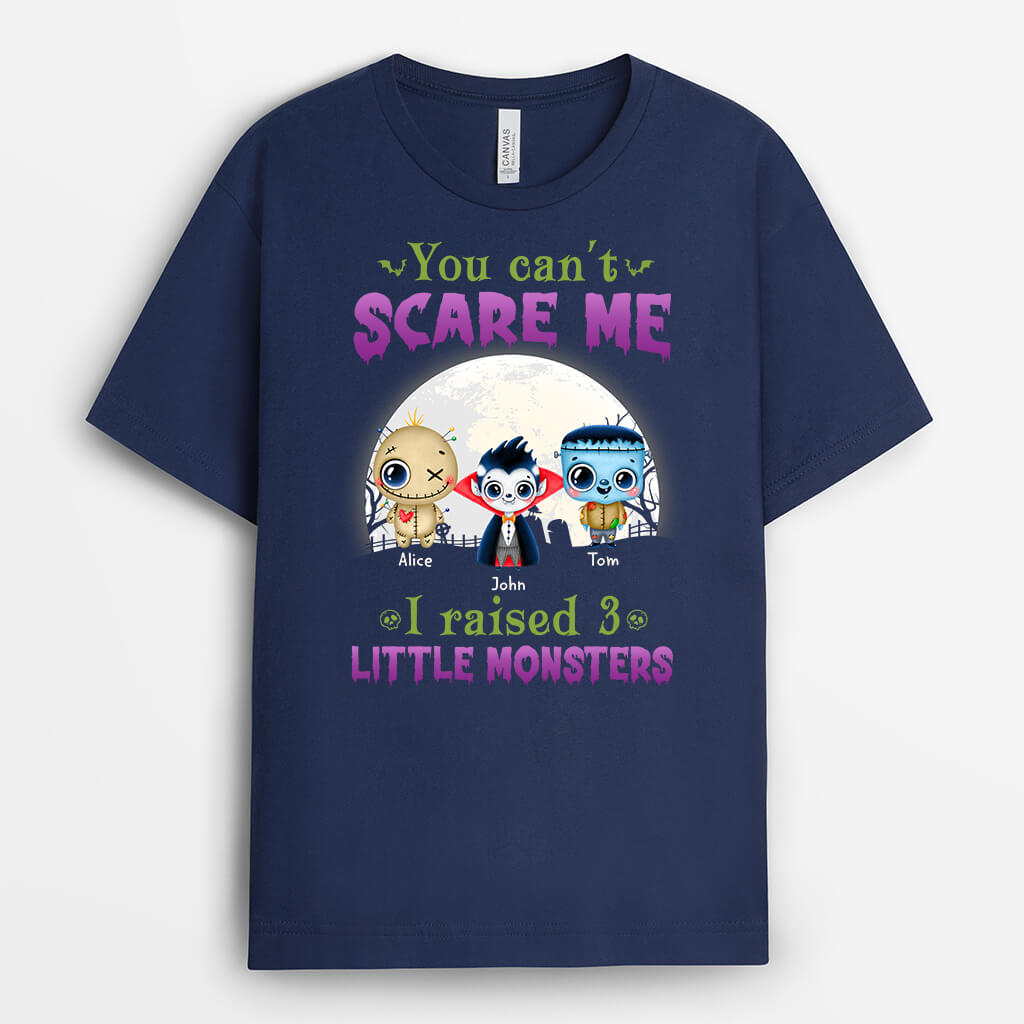 Personalised Halloween You Can't Scare Me Long T-shirt