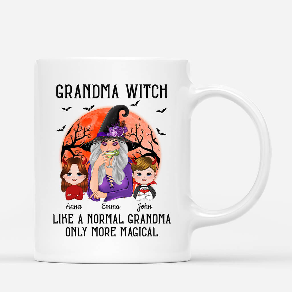 Personalised Halloween Grandma Witch Like Normal Grandma Mug