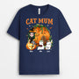 1328AUK2 personalised dog mum halloween t shirt