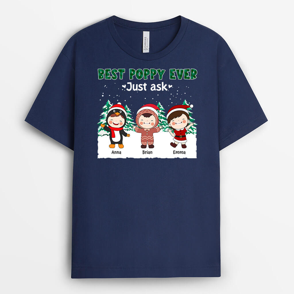 1362AUK2 personalised best dad ever t shirt