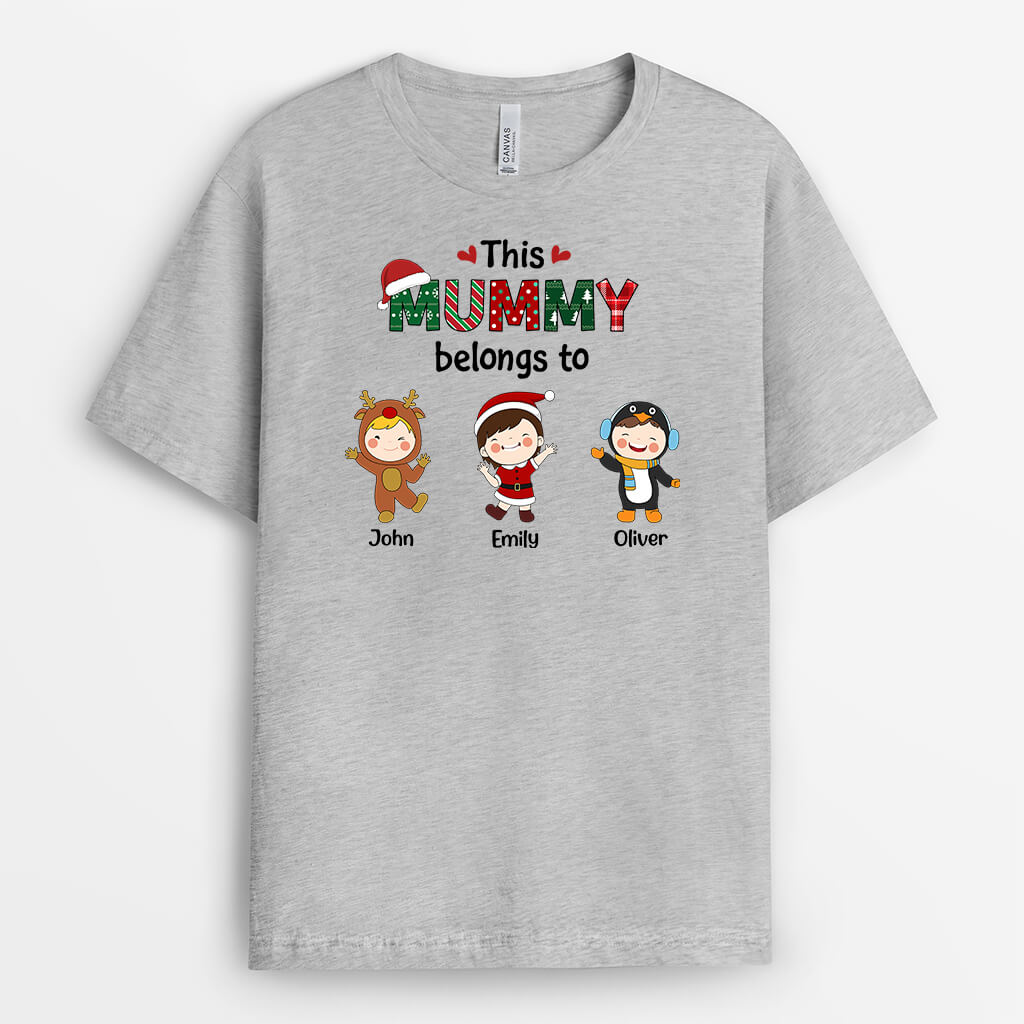 Personalised This Christmas Grandma Belongs To T-Shirt