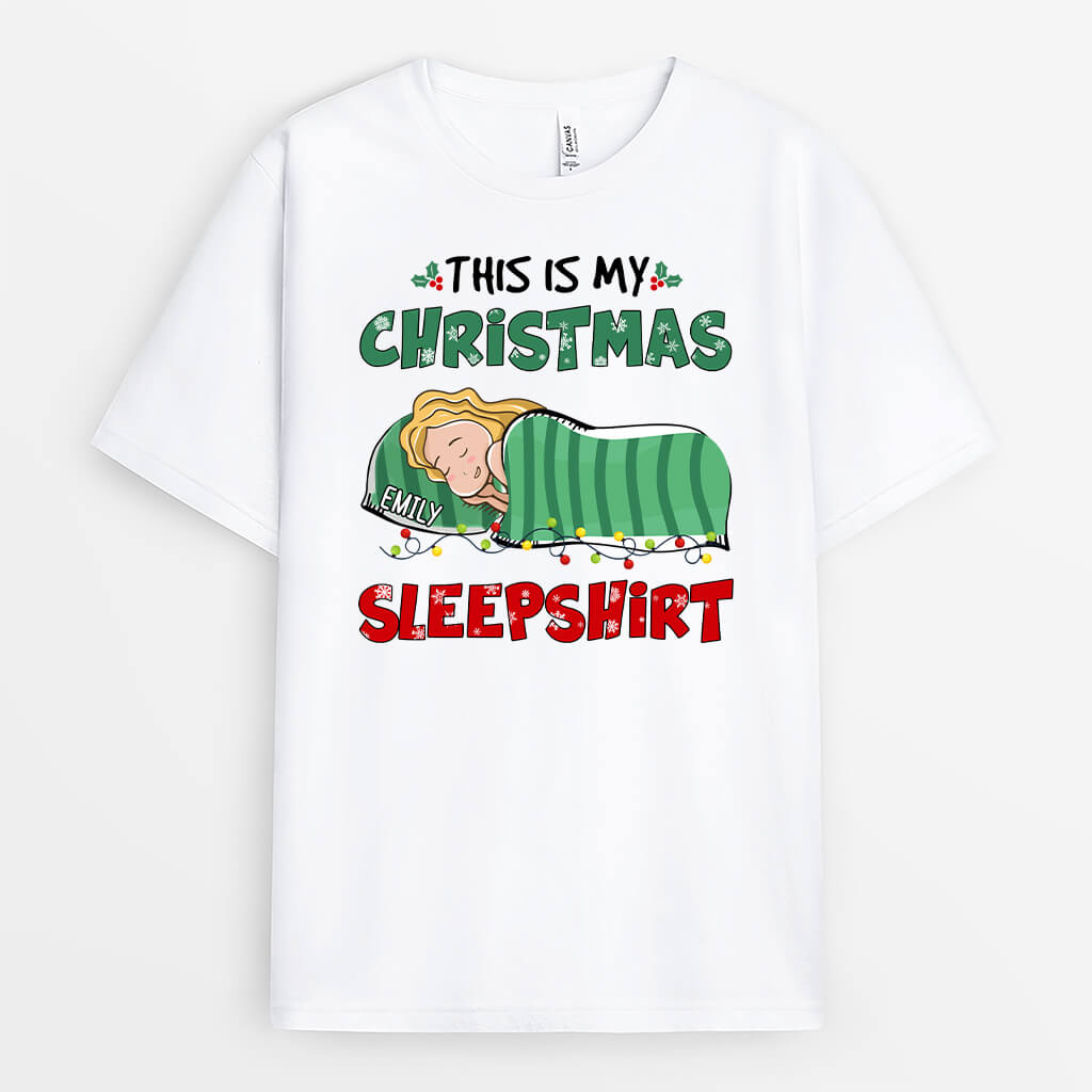 Personalised My Christmas Sleepshirt T-Shirt