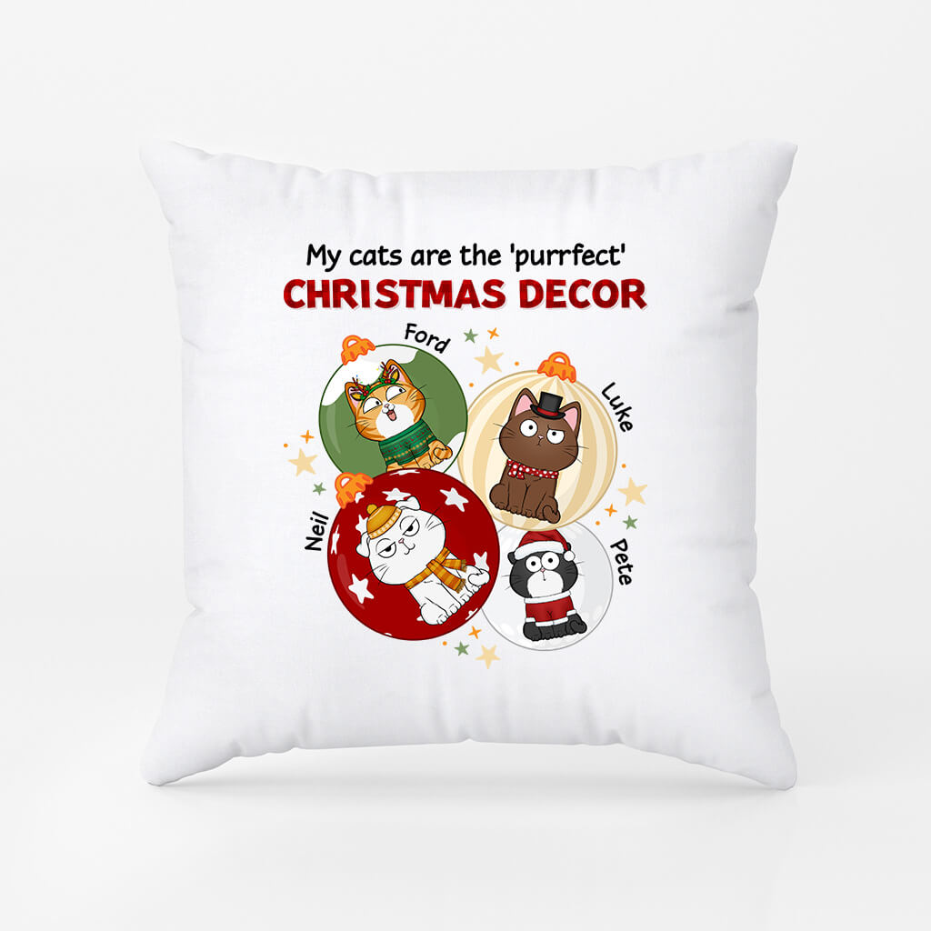 Personalised My Cats Are Perfect Decor Pillow