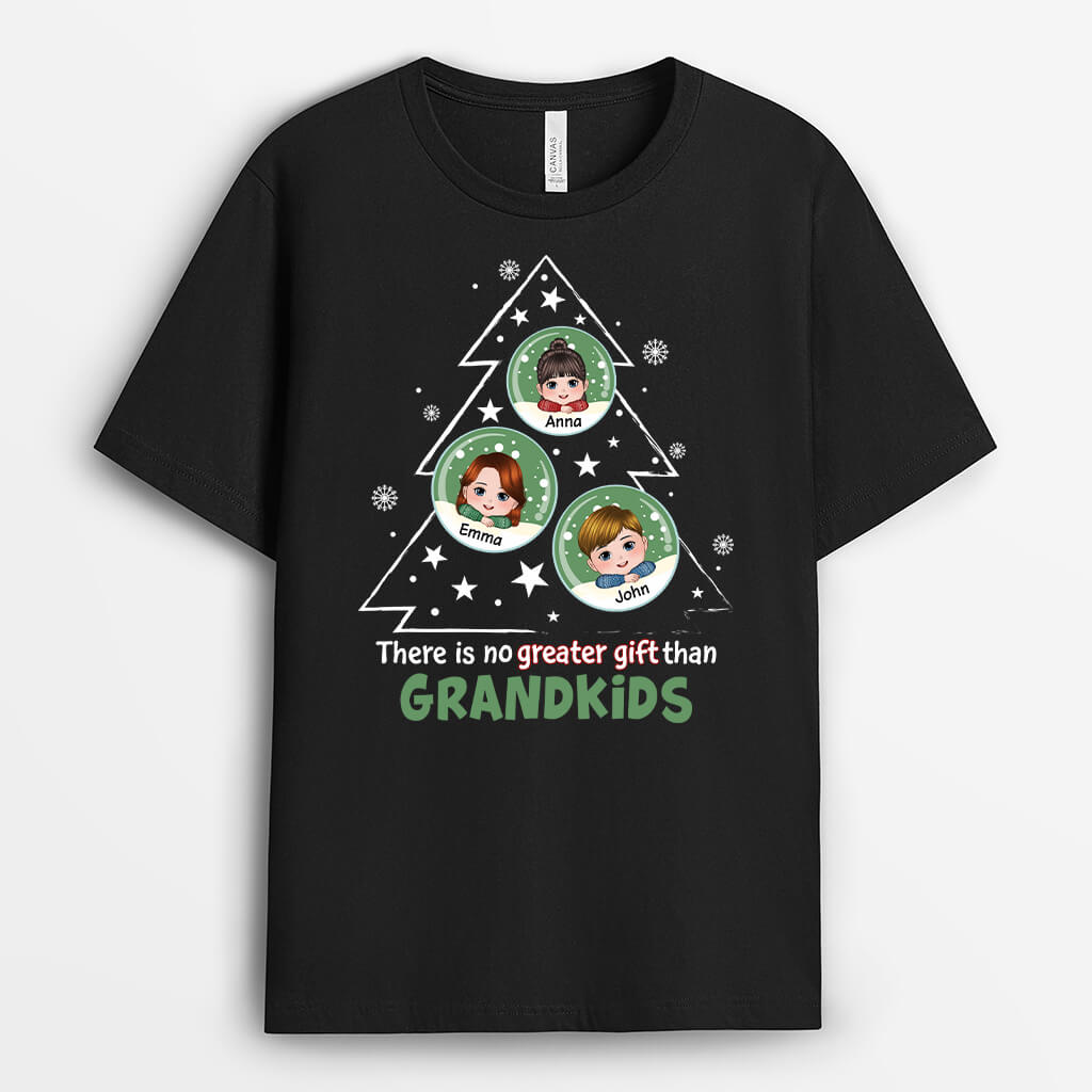 Personalised No Greater Gift Than Grandkids T-Shirt