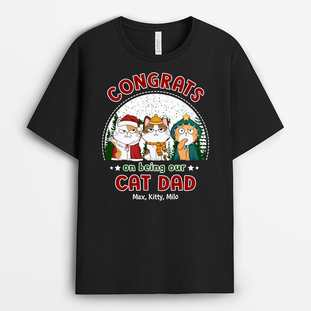 Personalised Congratulation On Being Our Cat Mum T-Shirt