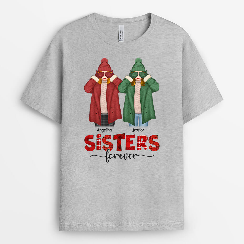 Personalised Merry Christmas Besties Forever T-Shirt