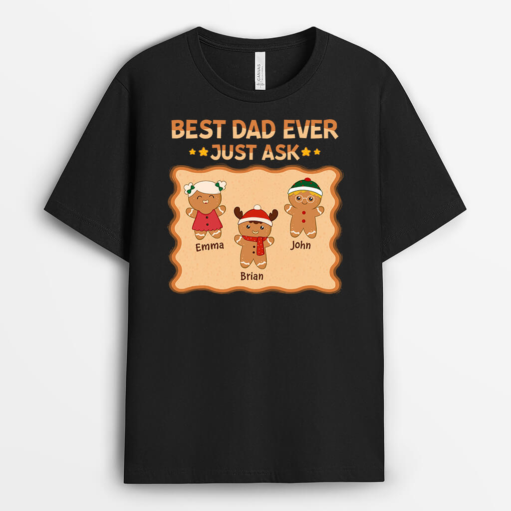 Personalised Best Dad Ever T-Shirt