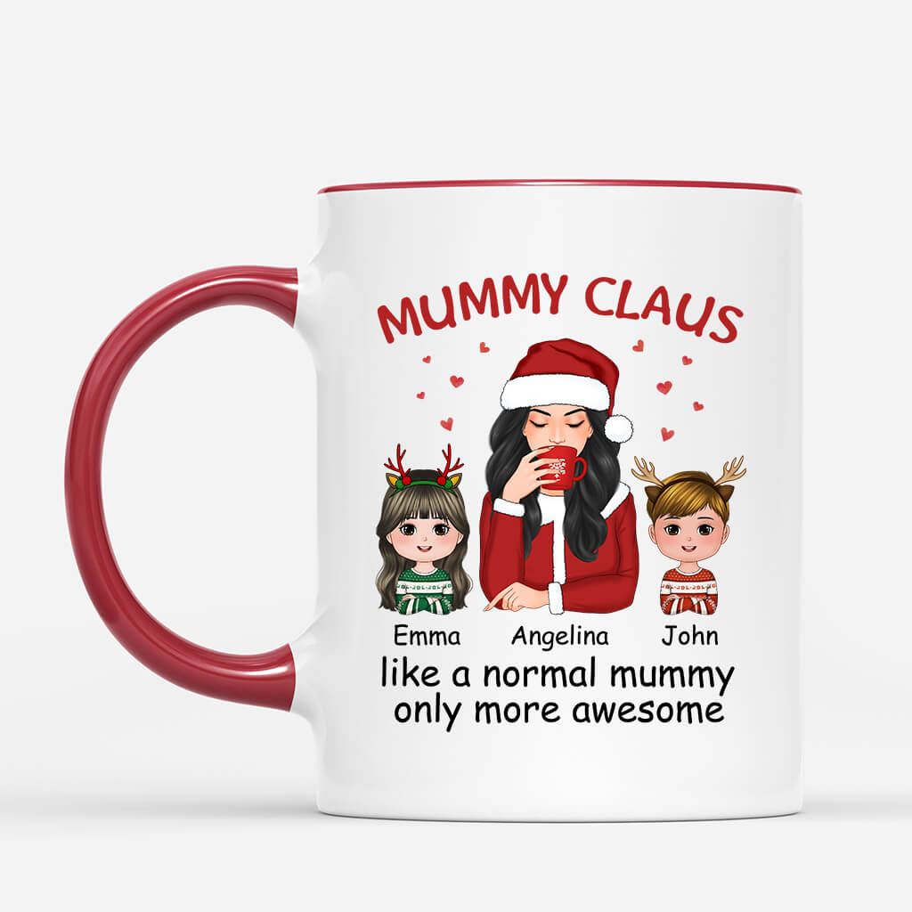 Personalised A Normal Mummy Christmas Mug