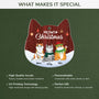 1425OUS4 personalized meowy christmas ornament