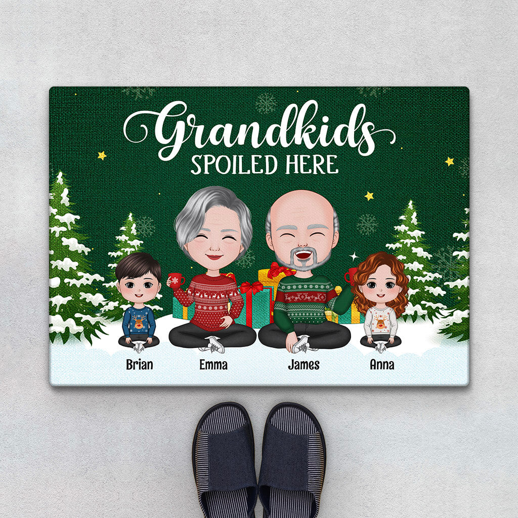 Personalised My Grandkids Spoiled Here Doormat