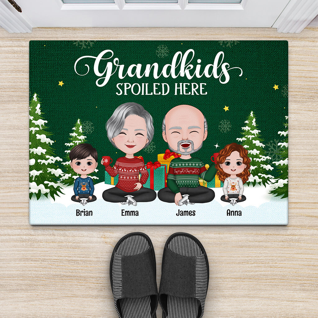 Personalised My Grandkids Spoiled Here Doormat