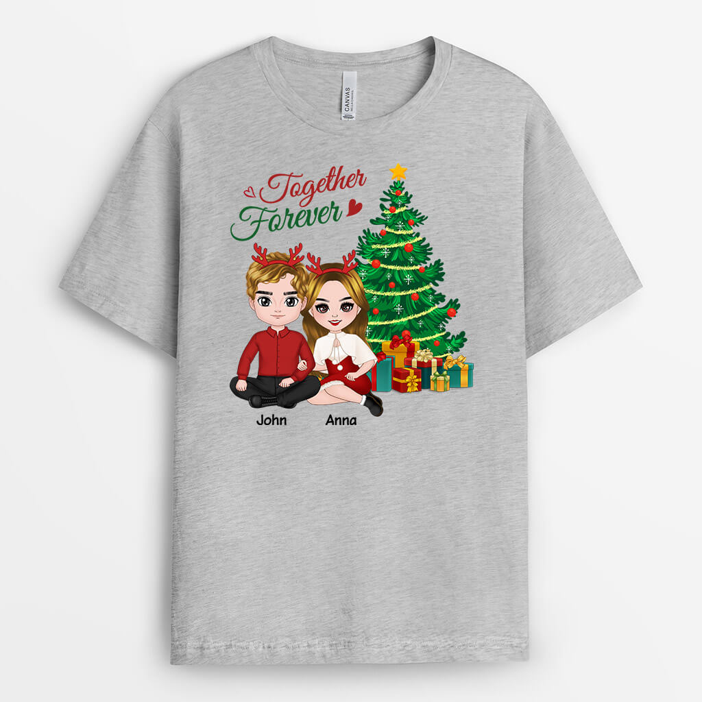 Personalised Together Forever Xmas T-Shirt