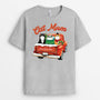 1456AUK2 personalised cat mummy cat daddy xmas t shirt