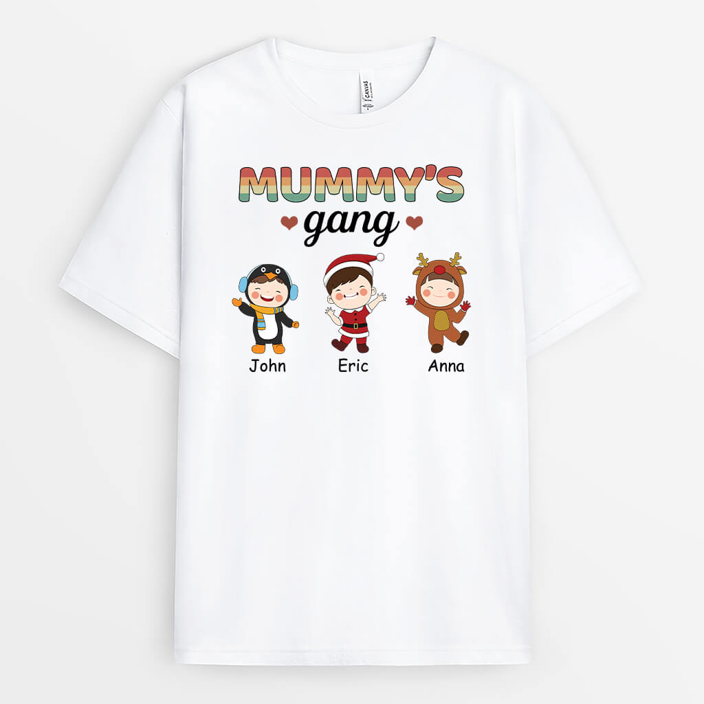 Personalised Best Mummy's Gang T-Shirt